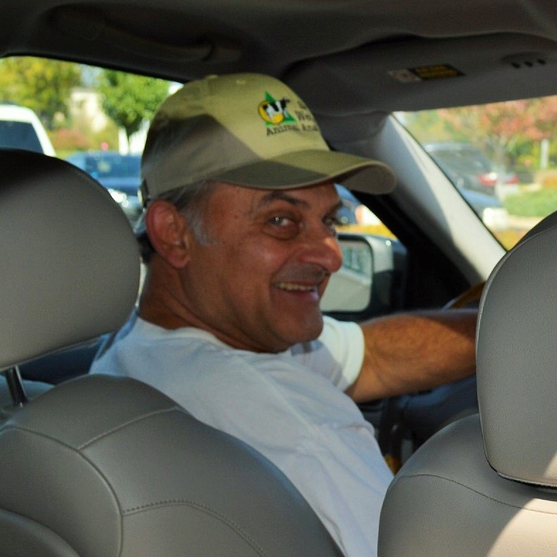 Greg Palen in the car